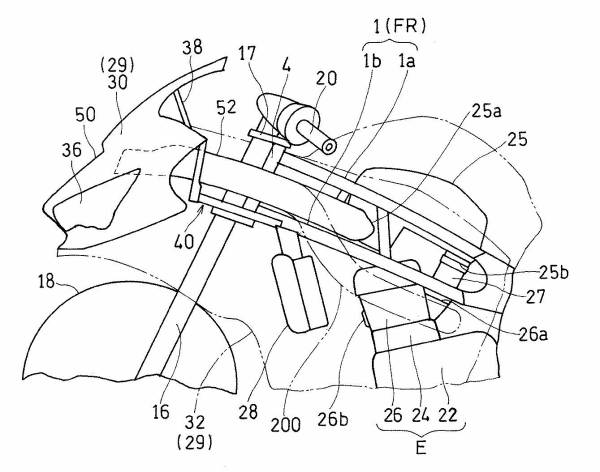 Kawasaki ZX-25R patents for Muffler, Ram Air and Air Cleaner Contents ...